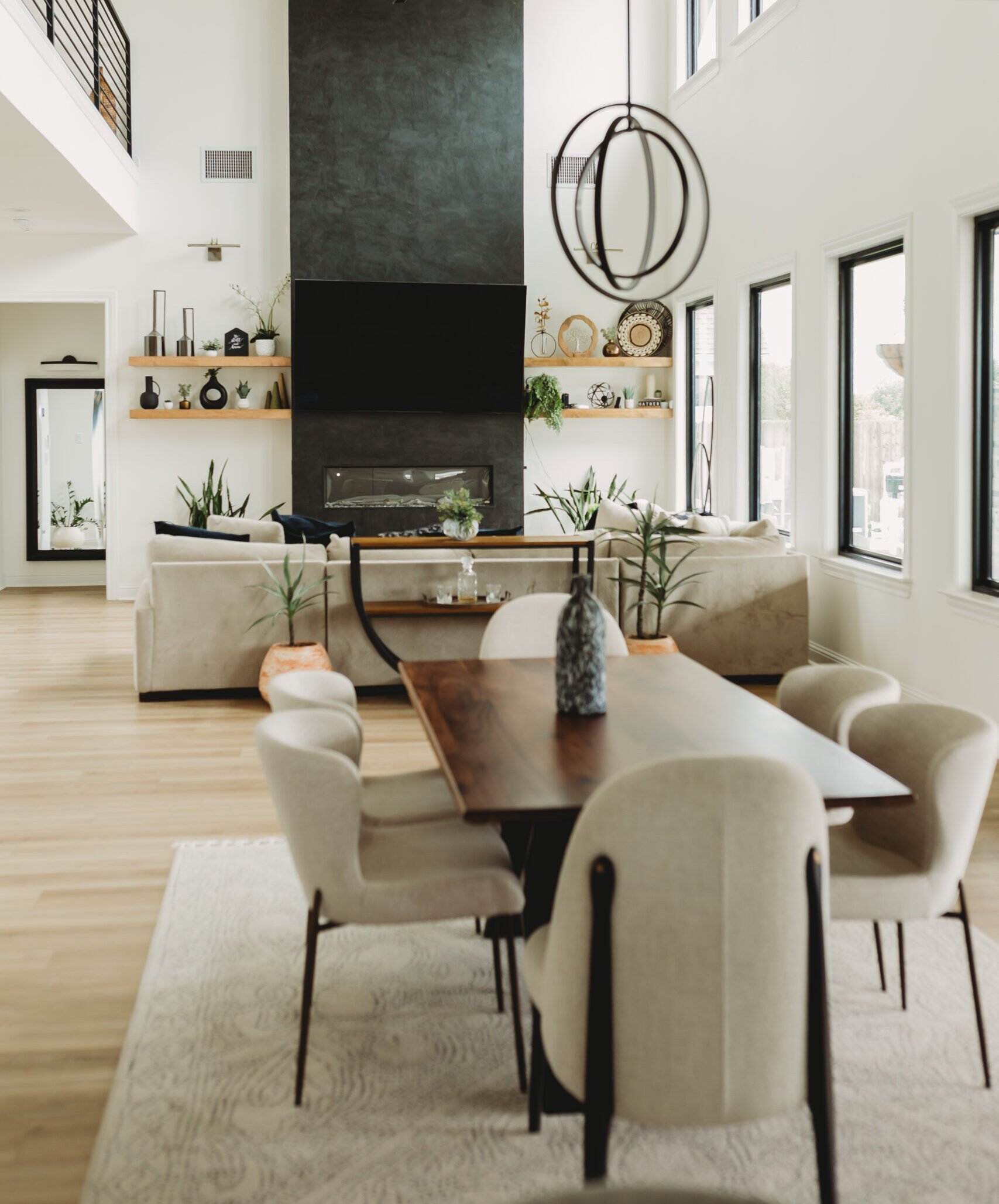 custom dining and living room